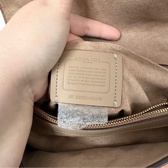 Like NEW! Coach Pink Tammie Shoulder Bag w/ Floral Whipstitch + Matching Wallet - Picture 11 of 16